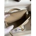 Replica Handbag Store Kelly Mini II Sellier Bicolor Handmade Bag in Craie and Trench Epsom Calfskin