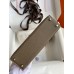 Replica Handbag Store Kelly Mini II Sellier Bicolor Handmade Bag in Taupe and Craie Epsom Calfskin