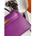 Replica Handbag Store Kelly Mini II Sellier Handmade Bag In Anemone Epsom Calfskin