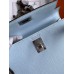 Replica Handbag Store Kelly Mini II Sellier Handmade Bag In Blue Brume Epsom Calfskin Replica Handbag Store Kelly Mini II Sellier Handmade Bag In Blue Brume Epsom Calfskin