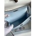 Replica Handbag Store Kelly Mini II Sellier Handmade Bag In Blue Brume Epsom Calfskin Replica Handbag Store Kelly Mini II Sellier Handmade Bag In Blue Brume Epsom Calfskin