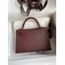 Replica Handbag Store Kelly Mini II Sellier Handmade Bag In Bordeaux Epsom Calfskin Replica Handbag Store Kelly Mini II Sellier Handmade Bag In Bordeaux Epsom Calfskin