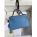 Replica Handbag Store Kelly Mini II Sellier Handmade Bag In Blue Paradise Epsom Calfskin
