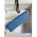 Replica Handbag Store Kelly Mini II Sellier Handmade Bag In Blue Paradise Epsom Calfskin