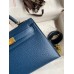 Replica Handbag Store Kelly Mini II Sellier Handmade Bag In Deep Blue Epsom Calfskin