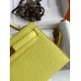Replica Handbag Store Kelly Mini II Sellier Handmade Bag In Lime Epsom Calfskin