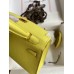 Replica Handbag Store Kelly Mini II Sellier Handmade Bag In Lime Epsom Calfskin
