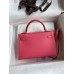 Replica Handbag Store Kelly Mini II Sellier Handmade Bag In Rose Azalee Epsom Calfskin