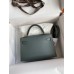 Replica Handbag Store Kelly Mini II Sellier Handmade Bag In Vert Amande Epsom Calfskin