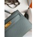 Replica Handbag Store Kelly Mini II Sellier Handmade Bag In Vert Amande Epsom Calfskin