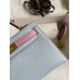 Replica Handbag Store Kelly Mini II Sellier Bicolor Handmade Bag in Blue Brume and Mauve Sylvestre Epsom Calfskin