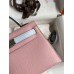 Replica Handbag Store Kelly Mini II Sellier Bicolor Handmade Bag in Rose Sakura and Blue Brume Epsom Calfskin