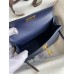Replica Handbag Store Kelly Mini II Sellier Handmade Bag In Blue Iris Ostrich Leather Replica Handbag Store Kelly Mini II Sellier Handmade Bag In Blue Iris Ostrich Leather
