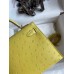 Replica Handbag Store Kelly Mini II Sellier Handmade Bag In Lime Ostrich Leather Replica Handbag Store Kelly Mini II Sellier Handmade Bag In Lime Ostrich Leather