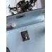 Replica Handbag Store HSS Kelly Mini II Sellier Tri-color Bag in Blue/Green/Sesame Epsom Calfskin
