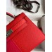 Replica Handbag Store Kelly Mini II Sellier Tri-color Bag In Red/Rose Extreme/Blue Epsom Calfskin