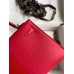 Replica Handbag Store Kelly Mini II Sellier Tri-color Bag In Red/Rose Extreme/Blue Epsom Calfskin