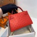 Replica Handbag Store Kelly Mini II Sellier Handmade Bag In Red Ostrich Leather