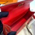 Replica Handbag Store Kelly Mini II Sellier Handmade Bag In Red Ostrich Leather