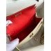Replica Handbag Store Kelly Mini II Sellier Verso Handmade Bag in Craie and Red Epsom Calfskin