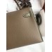 Replica Handbag Store Kelly Mini II Sellier Verso Handmade Bag in Taupe and Bamboo Epsom Calfskin