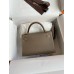 Replica Handbag Store Kelly Mini II Verso Sellier Handmade Bag in Taupe Epsom Calfskin