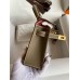 Replica Handbag Store Kelly Mini II Verso Sellier Handmade Bag in Taupe Epsom Calfskin