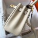 Replica Handbag Store Mini Kelly 20cm Bag In Craie Clemence Leather