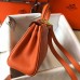 Replica Handbag Store Mini Kelly 20cm Bag In Orange Clemence Leather