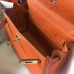 Replica Handbag Store Mini Kelly 20cm Bag In Orange Clemence Leather