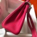 Replica Handbag Store Mini Kelly 20cm Bag In Rose Red Clemence Leather