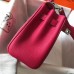 Replica Handbag Store Mini Kelly 20cm Bag In Rose Red Clemence Leather