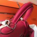 Replica Handbag Store Mini Kelly 20cm Bag In Rose Red Clemence Leather