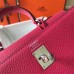 Replica Handbag Store Mini Kelly 20cm Bag In Rose Red Clemence Leather