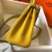 Replica Handbag Store Mini Kelly 20cm Bag In Yellow Clemence Leather