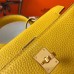 Replica Handbag Store Mini Kelly 20cm Bag In Yellow Clemence Leather