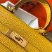 Replica Handbag Store Mini Kelly 20cm Bag In Yellow Clemence Leather