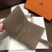 Replica Handbag Store Bearn Compact Wallet In Taupe Grey Epsom Leather