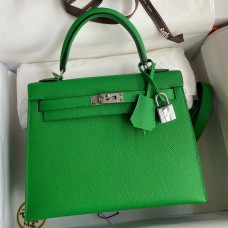 Replica Handbag Store Kelly Sellier 25 Handmade Bag In Bambou Epsom Calfskin