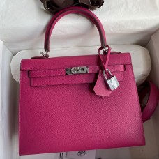 Replica Handbag Store Kelly Sellier 25 Handmade Bag In Rose Purple Epsom Calfskin