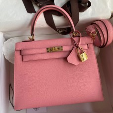 Replica Handbag Store Kelly Sellier 25cm Handmade Bag In Rose Confetti Epsom Calfskin