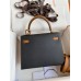 Replica Handbag Store Kelly Sellier 25 Bicolor Bag in Black and Gold Epsom Calfskin