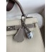 Replica Handbag Store Kelly Sellier 25 Bicolor Bag in Craie and Gris Asphalt Epsom Calfskin