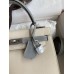 Replica Handbag Store Kelly Sellier 25 Bicolor Bag in Craie and Gris Mouette Epsom Calfskin