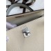 Replica Handbag Store Kelly Sellier 25 Bicolor Bag in Craie and Gris Mouette Epsom Calfskin