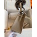 Replica Handbag Store Kelly Sellier 25 Bicolor Bag in Craie and Trench Epsom Calfskin