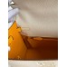 Replica Handbag Store Kelly Sellier 25 Bicolor Bag in Craie and Yellow Epsom Calfskin