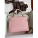 Replica Handbag Store Kelly Sellier 25 Bicolor Bag in Rose Sakura and Craie Epsom Calfskin
