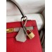 Replica Handbag Store Kelly Sellier 25 Bicolor Bag in Red and Etain Epsom Calfskin