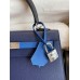 Replica Handbag Store Kelly Sellier 25 Bicolor Bag in Blue Saphir and Blue France Epsom Calfskin